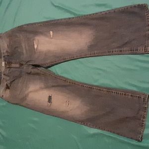 *  Gasoline distressed jeans